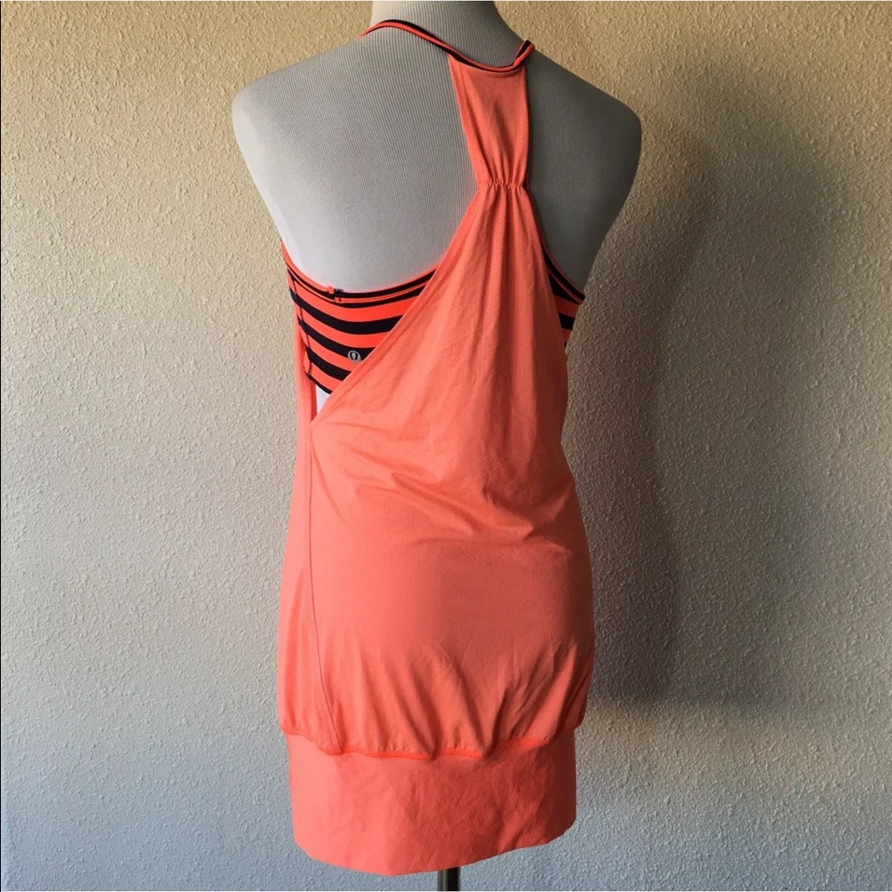 Lululemon no limits tank sea strip inkwell 8